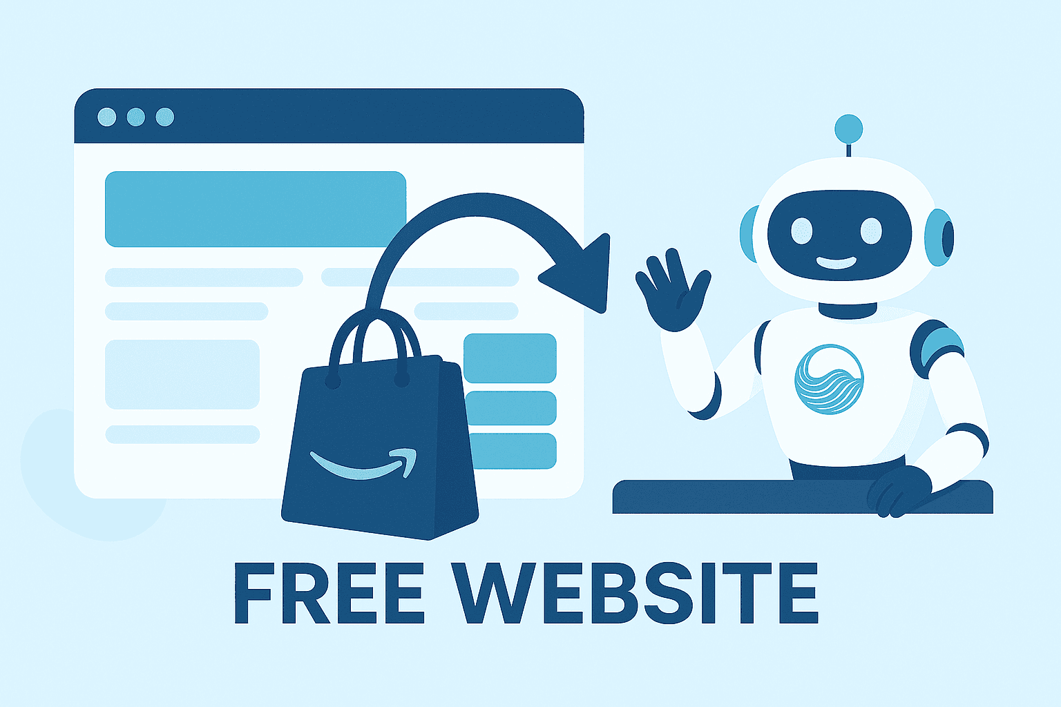 Free website with AI agent promotion