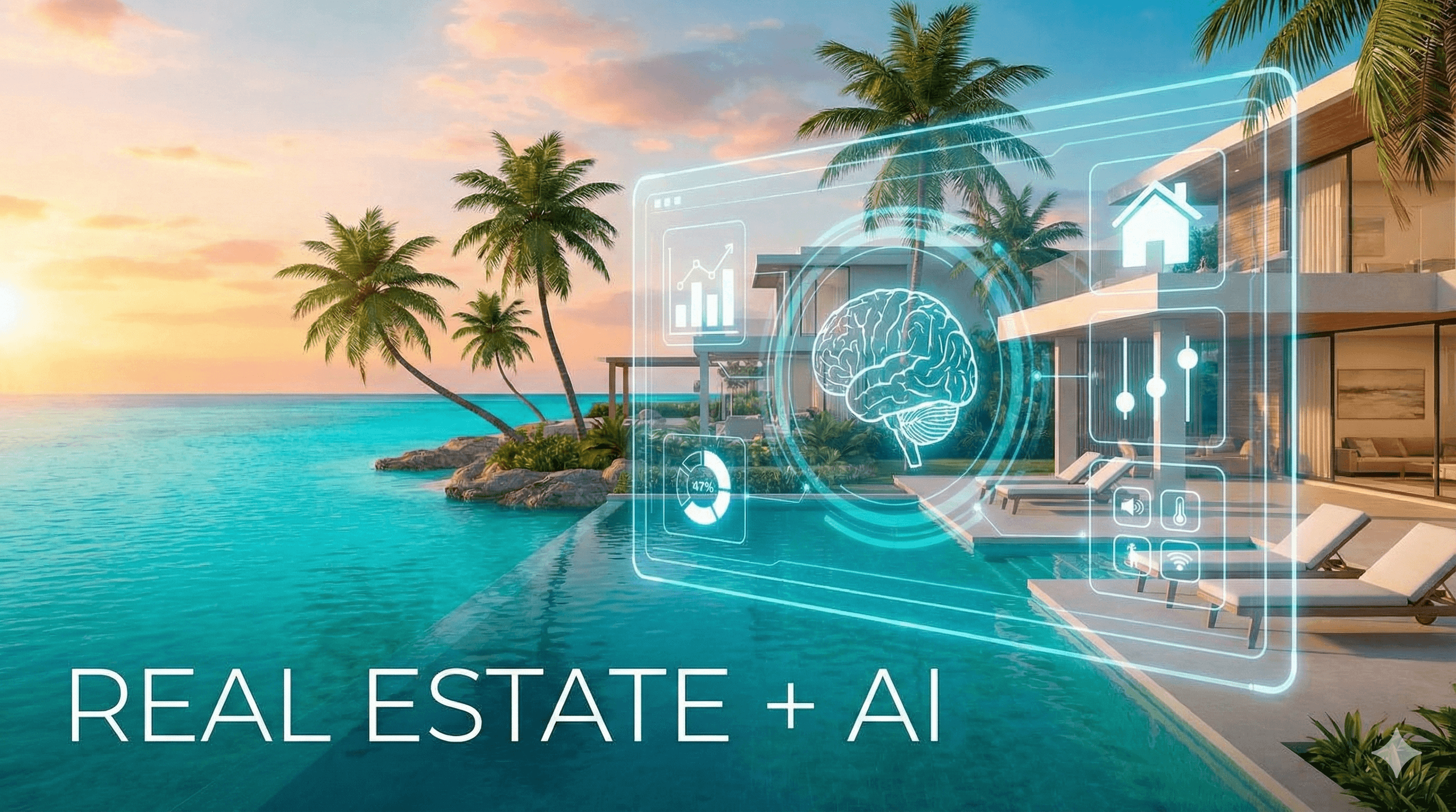 IA en Bienes Raíces: Cómo las Inmobiliarias Usan IA en Todo el Negocio — Portada del blog de IslaIntel sobre inteligencia artificial y automatización